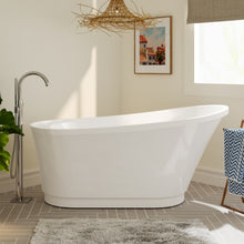 Load image into Gallery viewer, Langkawi 59" x 29" freestanding bathtub soaking tub - brushed nickel drain