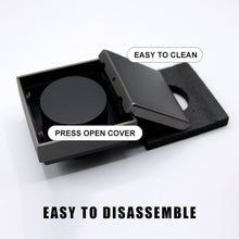 Load image into Gallery viewer, FerdY 4" Square Shower Floor Drain, Tile Recessed with Removable Hidden Cover, Stainless Steel, Matte Black Floor Drain for Bathroom