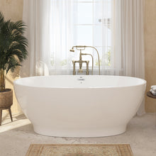 Load image into Gallery viewer, Koh Samui 65" x 32" freestanding bathtub - brushed nickel drain
