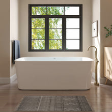 Load image into Gallery viewer, Maui 67" x 31" freestanding straight bath - brushed nickel drain