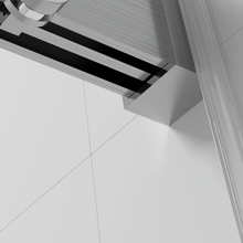 Load image into Gallery viewer, 68" to 72" x 76" Sliding Frameless Soft-Close Shower Door w/Tampered Glass in Brushed Nickel