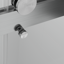 Load image into Gallery viewer, 68" to 72" x 76" Sliding Frameless Soft-Close Shower Door w/Tampered Glass in Brushed Nickel