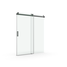 Load image into Gallery viewer, 68” to 72 ”x 76“ Sliding Frameless Soft-Close Shower Door