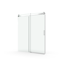 Load image into Gallery viewer, 68“ to 72” x 76“ Sliding Frameless Soft-Close Shower Door in Brushed Nickel