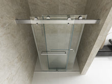 Load image into Gallery viewer, 56" to 60" x 76" Sliding Frameless Soft-Close Shower Door in Chrome