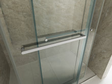 Load image into Gallery viewer, 56" to 60" x 76" Sliding Frameless Soft-Close Shower Door in Chrome