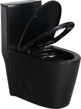 Load image into Gallery viewer, 15 5/8 Inch 1.1/1.6 GPF Dual Flush 1-Piece Elongated Toilet with Soft-Close Seat
