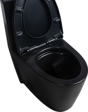 Load image into Gallery viewer, 15 5/8 Inch 1.1/1.6 GPF Dual Flush 1-Piece Elongated Toilet with Soft-Close Seat