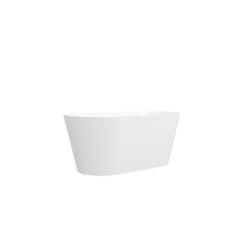 Load image into Gallery viewer, Shangri la 59" Acrylic Freestanding Bathtub with Toe-tap Drain in Chrome and Classic Slotted Overflow