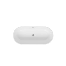 Load image into Gallery viewer, 67" Acrylic Freestanding Bathtub, Modern & Contemporary Design Soaking Tub with Toe-tap Drain