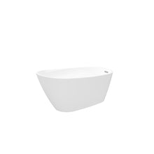 Load image into Gallery viewer, 59" Acrylic Freestanding Bathtub Soaking Tub with Toe-tap Drain in Chrome and Classic Slotted Overflow