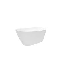 Load image into Gallery viewer, 59" Acrylic Freestanding Bathtub Soaking Tub with Brushed Nickel Toe-tap Drain