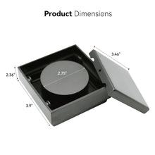 Load image into Gallery viewer, FerdY 4" Square Shower Floor Drain, Tile Recessed with Removable Hidden Cover, Stainless Steel, Gun Gray Floor Drain for Bathroom