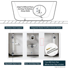 Load image into Gallery viewer, Sentosa 59" x 30" freestanding straight bath