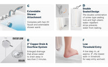 Load image into Gallery viewer, Floridian 56" Walk-in Bathtub with Left-Side Door Opening