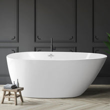 Load image into Gallery viewer, Tamago 55" x 30" freestanding bath with center toe-tap drain - FERDY BATH
