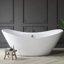 Load image into Gallery viewer, Boracay 68" x 29" freestanding bath with center toe-tap drain - FERDY BATH