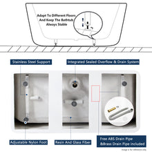 Load image into Gallery viewer, Palawan 59" x 30" freestanding bathtub rectangle contemporary tub