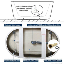 Load image into Gallery viewer, Boracay 68" x 29" freestanding bath with brushed nickel drain - FERDY BATH