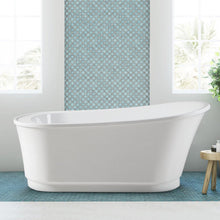 Load image into Gallery viewer, Langkawi 59" x 29" freestanding bath in slipper style, deck mounted faucet ready - FERDY BATH