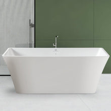 Load image into Gallery viewer, Sentosa 59" x 30" freestanding straight bath - brushed nickel drain - FERDY BATH