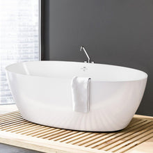 Load image into Gallery viewer, Tahiti 67" x 31" freestanding oval bath - brushed nickel drain - FERDY BATH