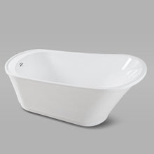 Load image into Gallery viewer, Langkawi 59" x 29" freestanding bath in slipper style, deck mounted faucet ready - FERDY BATH