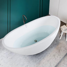 Load image into Gallery viewer, Naha 67" x 31" freestanding bath with brushed nickel drain - FERDY BATH