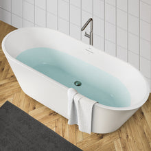Load image into Gallery viewer, Shangri-La 67" x 32" freestanding bathtub Soaking tub- brushed nickel drain