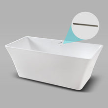 Load image into Gallery viewer, Sentosa 59" x 30" freestanding straight bath - brushed nickel drain - FERDY BATH