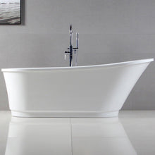Load image into Gallery viewer, Langkawi 69" x 30" freestanding bath, deck mounted faucet ready - brushed nickel drain - FERDY BATH
