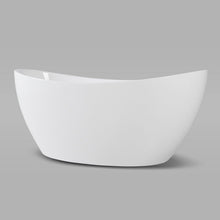 Load image into Gallery viewer, Naha 59" x 31" freestanding bath with brushed nickel drain - FERDY BATH