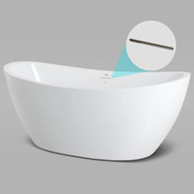 Load image into Gallery viewer, Naha 67" x 31" freestanding bath with brushed nickel drain - FERDY BATH