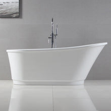 Load image into Gallery viewer, Langkawi 59" x 29" freestanding bath in slipper style, deck mounted faucet ready - FERDY BATH
