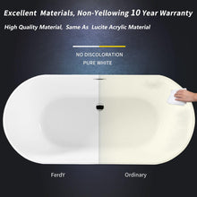 Load image into Gallery viewer, Shangri-La 59" x 30" freestanding oval bath - FERDY BATH
