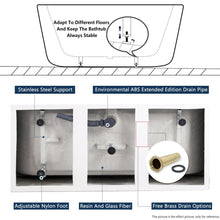 Load image into Gallery viewer, Sentosa 59" x 30" freestanding straight bath - FERDY BATH