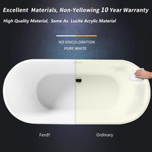 Load image into Gallery viewer, Bali 55" x 28" freestanding oval bath - FERDY BATH