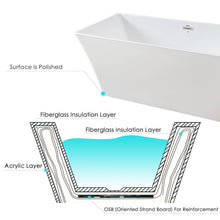 Load image into Gallery viewer, Sentosa 59" x 30" freestanding straight bath - FERDY BATH