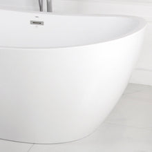 Load image into Gallery viewer, Naha 67" x 31" freestanding bath with center toe-tap drain - FERDY BATH