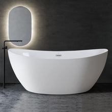 Load image into Gallery viewer, Naha 67" x 31" freestanding bath with center toe-tap drain - FERDY BATH