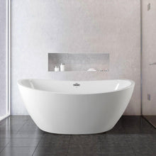 Load image into Gallery viewer, Naha 67" x 31" freestanding bath with center toe-tap drain - FERDY BATH