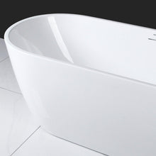 Load image into Gallery viewer, Bali 67" x 30" freestanding oval bath - brushed nickel drain - FERDY BATH