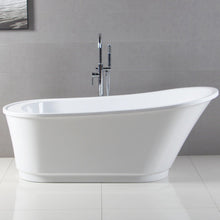 Load image into Gallery viewer, Langkawi 69" x 30" freestanding bath, deck mounted faucet ready - brushed nickel drain - FERDY BATH
