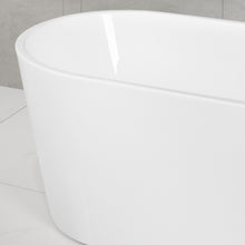 Load image into Gallery viewer, Shangri-La 67" x 32" freestanding bathtub Soaking tub- brushed nickel drain