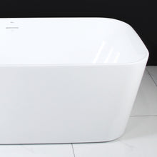 Load image into Gallery viewer, Maui 67" x 31" freestanding straight bath - brushed nickel drain