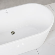 Load image into Gallery viewer, Shangri-La 67" x 32" freestanding bathtub Soaking tub- brushed nickel drain