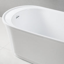 Load image into Gallery viewer, Langkawi 59" x 29" freestanding bath in slipper style, deck mounted faucet ready - FERDY BATH