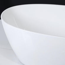 Load image into Gallery viewer, Tahiti 67" x 31" freestanding oval bath - brushed nickel drain - FERDY BATH