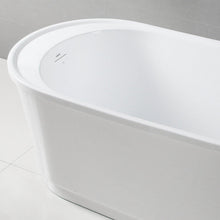 Load image into Gallery viewer, Langkawi 69" x 30" freestanding bath, deck mounted faucet ready - brushed nickel drain - FERDY BATH
