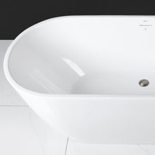 Load image into Gallery viewer, Bali 59" x 28" freestanding oval bath - brushed nickel drain - FERDY BATH